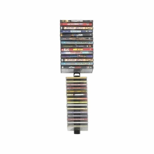 Media Storage |   Pemberly Row Media Stix In Black (Set Of 4) Furniture Media Storage