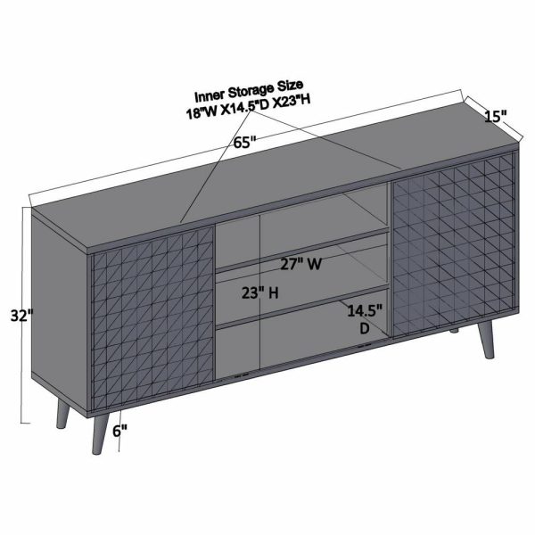 Media Storage |   Surface Wood Entertainment Unit, With Storage Furniture Media Storage