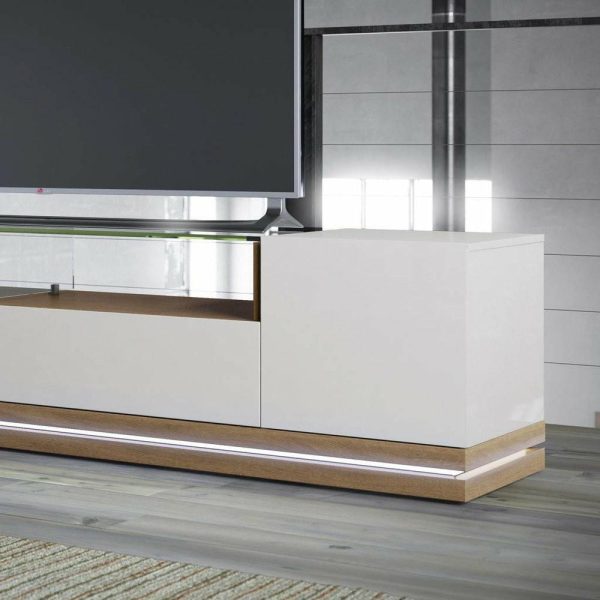 Media Storage |   Vanderbilt Tv Stand, Maple Cream, Off White Furniture Media Storage