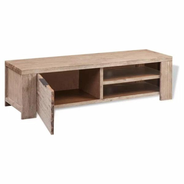 Media Storage |   Vidaxl Tv Stand Tv Unit Sideboard Tv Console Cabinet Solid Brushed Acacia Wood Furniture Media Storage