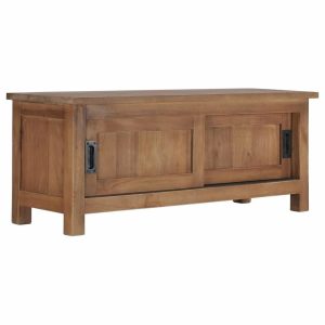 Media Storage |   Vidaxl Tv Stand Tv Unit Sideboard Tv Console Media Cabinet Solid Teak Wood Furniture Media Storage