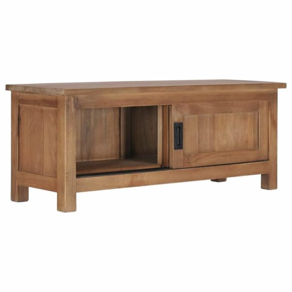 Media Storage |   Vidaxl Tv Stand Tv Unit Sideboard Tv Console Media Cabinet Solid Teak Wood Furniture Media Storage