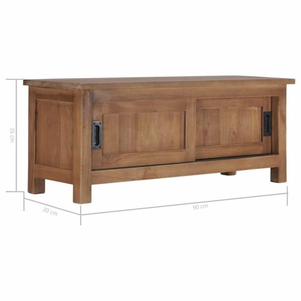 Media Storage |   Vidaxl Tv Stand Tv Unit Sideboard Tv Console Media Cabinet Solid Teak Wood Furniture Media Storage