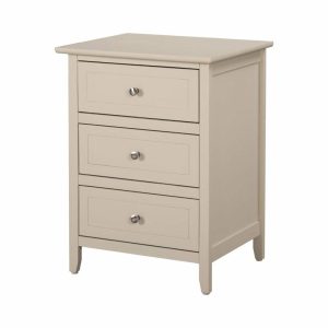 Nightstands And Bedside Tables |   Glory Furniture Daniel Solid Wood 3-Drawer Nightstand In Beige Bedroom Nightstands And Bedside Tables