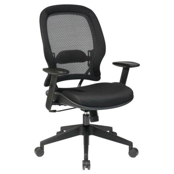 Office Chairs |   Airgrid Back And Mesh Seat Managers Chair Furniture Office Chairs