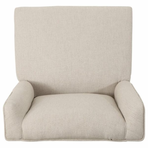 Office Chairs |   Gdf Studio Quentin Contemporary Fabric Swivel Office Chair Furniture Office Chairs