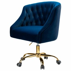 Office Chairs |   Home Office Swivel Chair, Navy Furniture Office Chairs