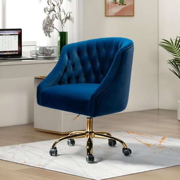 Office Chairs |   Home Office Swivel Chair, Navy Furniture Office Chairs