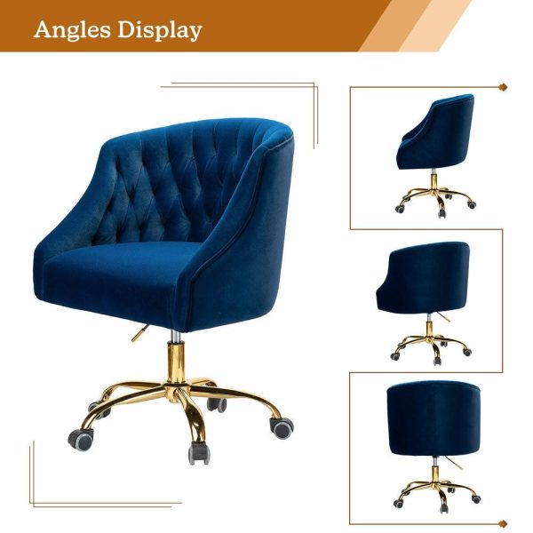 Office Chairs |   Home Office Swivel Chair, Navy Furniture Office Chairs