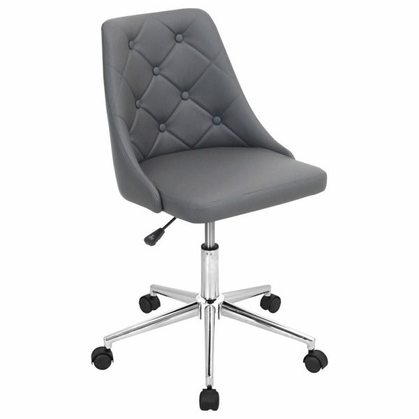 Office Chairs |   Lumisource Marche Office Chair, Gray Furniture Office Chairs