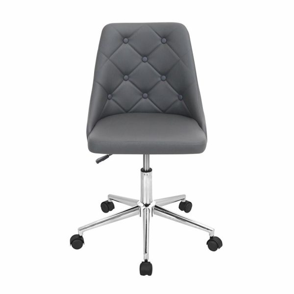 Office Chairs |   Lumisource Marche Office Chair, Gray Furniture Office Chairs