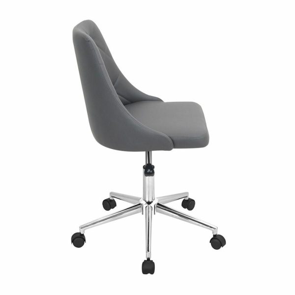 Office Chairs |   Lumisource Marche Office Chair, Gray Furniture Office Chairs