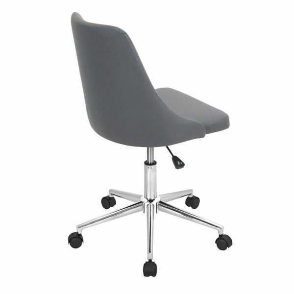 Office Chairs |   Lumisource Marche Office Chair, Gray Furniture Office Chairs