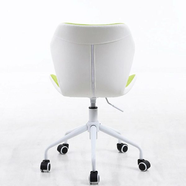 Office Chairs |   Modern Home Ripple Mid-Back Office Task Chair, White/Lime White Base Furniture Office Chairs