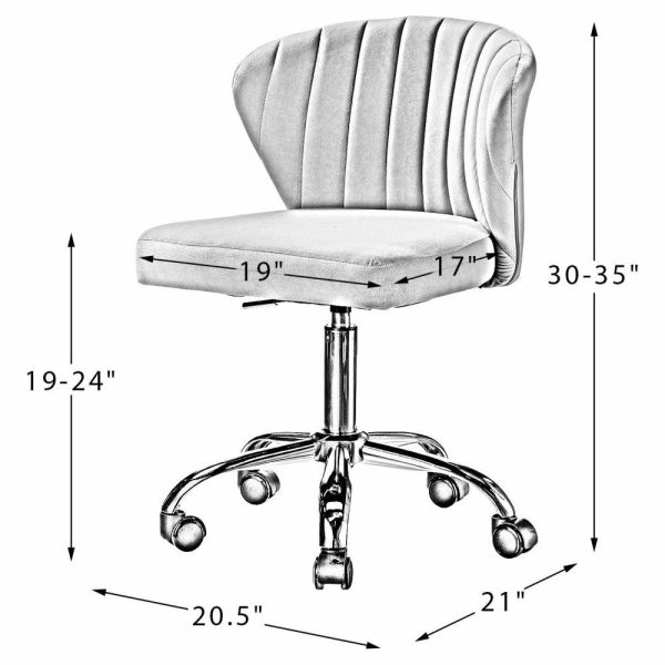 Office Chairs |   Swivel Task Chair With Tufted Back, Fushia Furniture Office Chairs