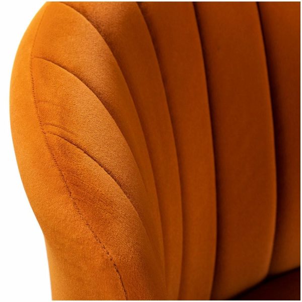 Office Chairs |   Swivel Task Chair With Tufted Back, Orange Furniture Office Chairs