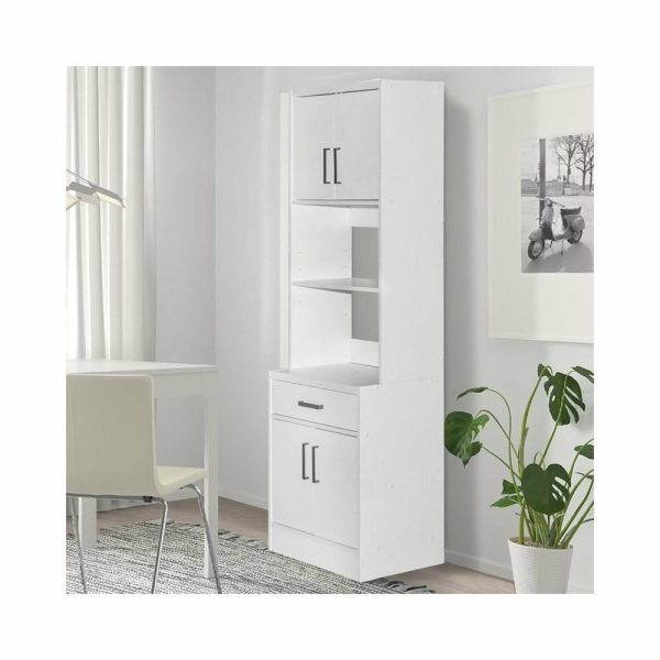 Pantry Cabinets |   Better Home Products Shelby Tall Wooden Kitchen Pantry, White Furniture Pantry Cabinets