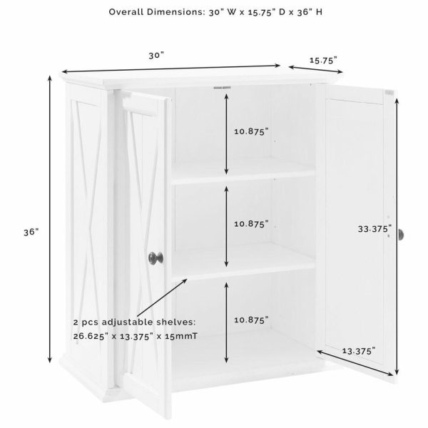 Pantry Cabinets |   Clifton Stackable Pantry Distressed White Furniture Pantry Cabinets