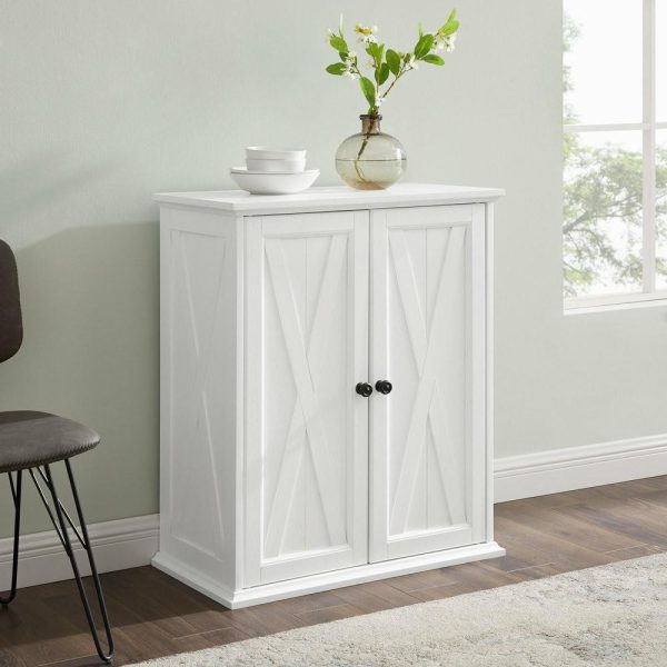 Pantry Cabinets |   Clifton Stackable Pantry Distressed White Furniture Pantry Cabinets