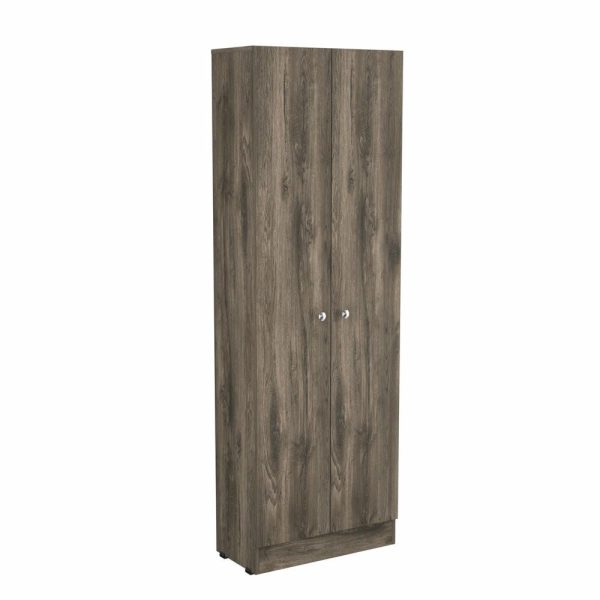 Pantry Cabinets |   Depot E-Shop Dakari-Storage Single-Door Pantry Cabinet, Dark Brown Furniture Pantry Cabinets