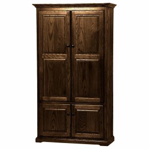 Pantry Cabinets |   Extra Wide Oak Kitchen Pantry, Dark Oak Furniture Pantry Cabinets