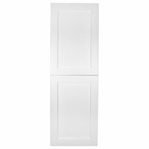 Pantry Cabinets |   Fruitville Shaker Style Frameless Recessed Wood Pantry Cabinet, 14X44, White Enamel Furniture Pantry Cabinets