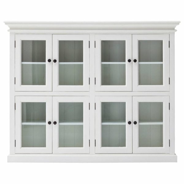 Pantry Cabinets |   Halifax 8-Door Pantry, Pure White Furniture Pantry Cabinets