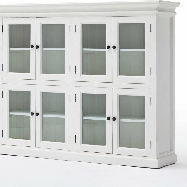 Pantry Cabinets |   Halifax 8-Door Pantry, Pure White Furniture Pantry Cabinets