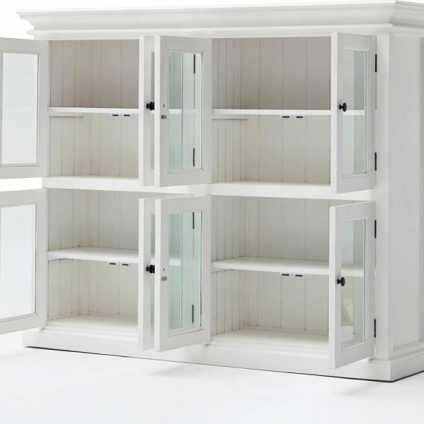 Pantry Cabinets |   Halifax 8-Door Pantry, Pure White Furniture Pantry Cabinets