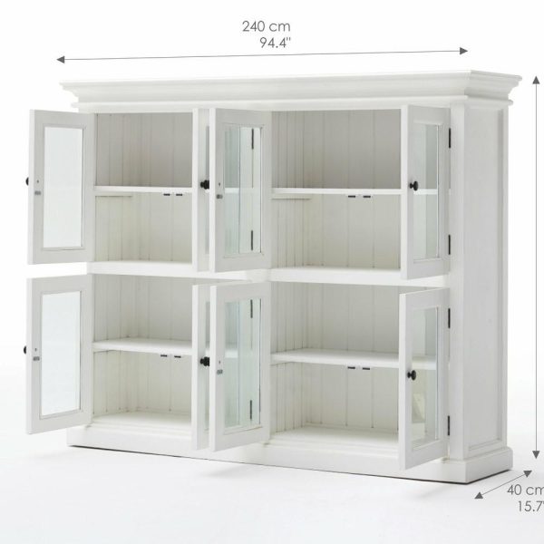 Pantry Cabinets |   Halifax 8-Door Pantry, Pure White Furniture Pantry Cabinets