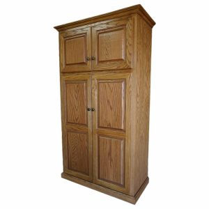 Pantry Cabinets |   Oak Kitchen Pantry With Upper Storage, Concord Cherry Furniture Pantry Cabinets