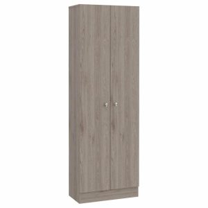 Pantry Cabinets |   Pemberly Row 2-Door Modern Engineered Wood Multistorage Pantry Cabinet In Gray Furniture Pantry Cabinets