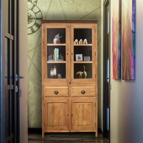 Pantry Cabinets |   Recycled Teak Wood Bali Cupboard, Small Furniture Pantry Cabinets