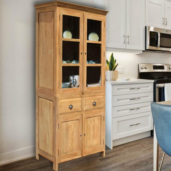 Pantry Cabinets |   Recycled Teak Wood Bali Cupboard, Small Furniture Pantry Cabinets