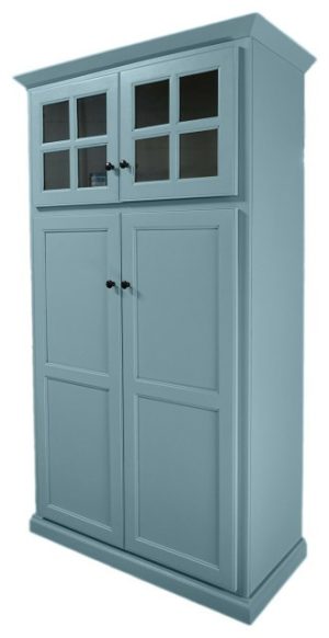 Pantry Cabinets |   Traditional Pantry With Upper Cabinet Storage, Interesting Aqua Furniture Pantry Cabinets