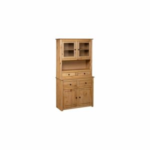 Pantry Cabinets |   Vidaxl Cabinet Wooden Display Case Storage Cabinet Solid Pine Panama Range Furniture Pantry Cabinets