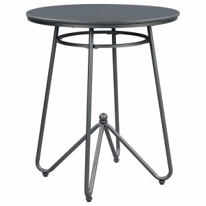 Pub & Bistro Sets |   Acme Nimai 3Pc Pk Counter Height Set, Gray Oak And Sandy Gray Furniture Pub & Bistro Sets