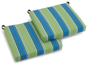 Seat Cushions |   20″X19″ Spun Polyester Chair Cushion, Set Of 2, Haliwell Caribbean Furniture Seat Cushions