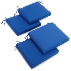 Seat Cushions |   20″X19″ Twill Chair Cushion, Set Of 4, Royal Blue Furniture Seat Cushions