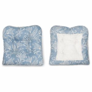 Seat Cushions |   Lexington Leaf Non Skid Chair Pad, Blue, 16″ X 16″ Furniture Seat Cushions