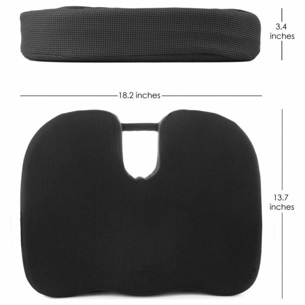 Seat Cushions |   Relaxfusion Memory + Gel Coccyx Cushion Furniture Seat Cushions