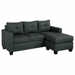 Sofas & Sectionals |   Emma Sofa Chaise Collection, Dark Gray, Reversible Sofa Chaise Furniture Sofas & Sectionals