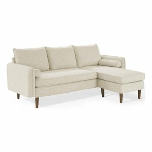 Sofas & Sectionals |   Modway Revive Upholstered Fabric Right Or Left Sectional Sofa In Beige Furniture Sofas & Sectionals