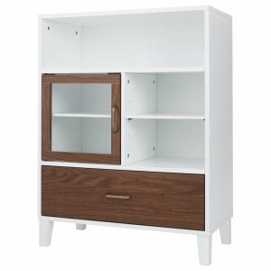 Storage Cabinets |   Wooden Bathroom Floor Cabinet White Furniture Storage Cabinets