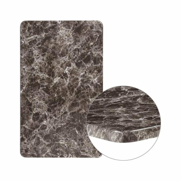 Table Tops & Bases |   24X42 Rectangular Laminate Table Top, Gray Marble Furniture Table Tops & Bases