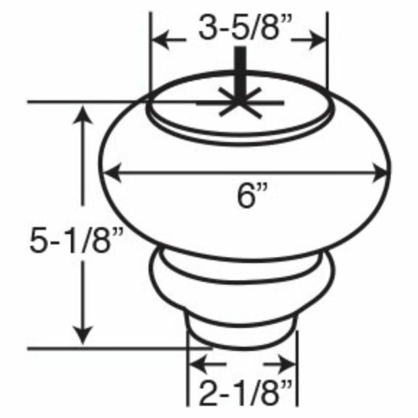 Table Tops & Bases |   5-1/8″ Highx6″ Od Unfinished Solid Hardwood Sofa And Chair Bun Feet Furniture Table Tops & Bases