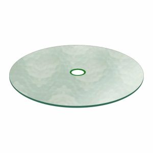 Table Tops & Bases |   Aquatex Patio Glass Table Top 48 Round 3/16 Thick Flat Tempered W/ 2 Hole Furniture Table Tops & Bases