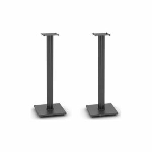 Table Tops & Bases |   Atlantic Adjust Black Carbon Fiber Bookshelf Speaker Stand W/ Cable Mngmt (S/2) Furniture Table Tops & Bases