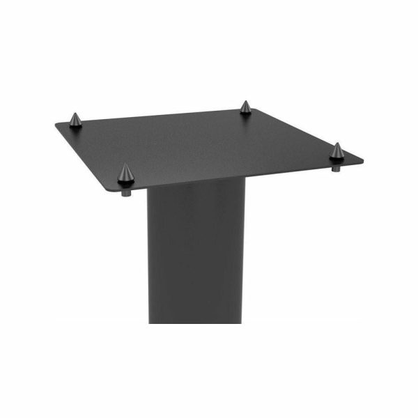 Table Tops & Bases |   Atlantic Adjust Black Carbon Fiber Bookshelf Speaker Stand W/ Cable Mngmt (S/2) Furniture Table Tops & Bases