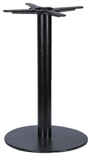 Table Tops & Bases |   Colin Single Pole 15.75″ Dia Black Round Base (Set Of 1) Furniture Table Tops & Bases